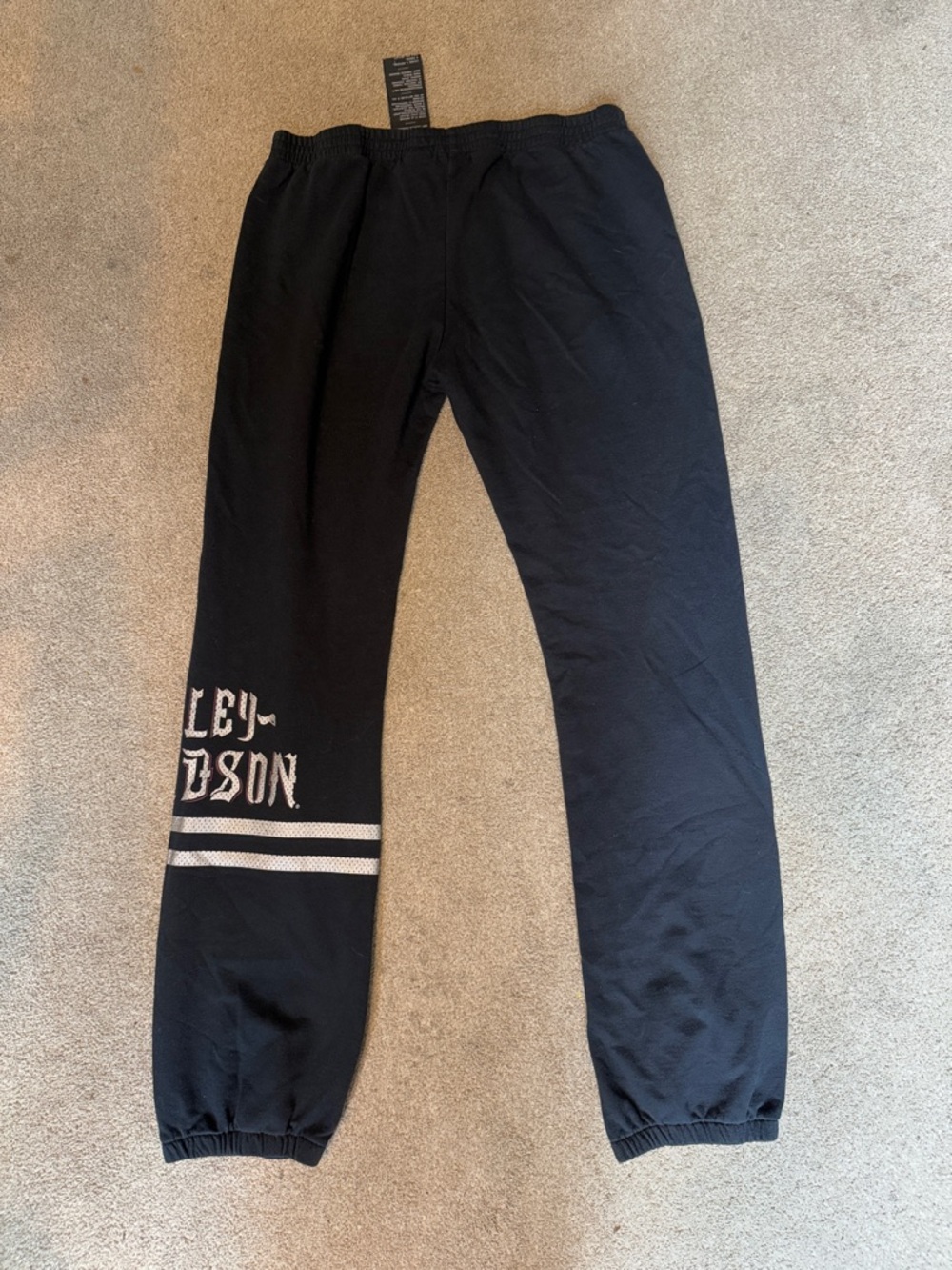 Harley Davidson Black Sweatpants Size M - Picture 3 of 5